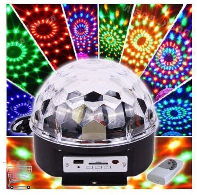 Светодиодный Диско шар с встроенной беспроводной колонкой LED Magic Ball Light mp3 CG07 PR3