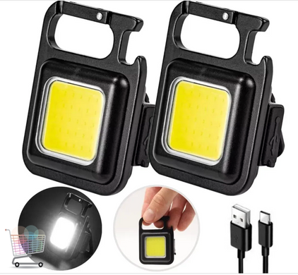 Мини LED светильник-брелок COB J031 с магнитом и USB-зарядкой ∙ Яркий COB LED фонарь-брелок J031 с USB Type-C зарядкой