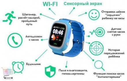 Детские умные смарт часы Smart Baby Watch Q90s GPS CG06 PR5