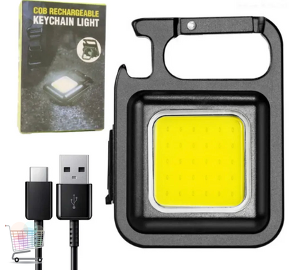 Мини LED светильник-брелок COB J031 с магнитом и USB-зарядкой ∙ Яркий COB LED фонарь-брелок J031 с USB Type-C зарядкой