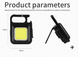 Мини LED светильник-брелок COB J031 с магнитом и USB-зарядкой ∙ Яркий COB LED фонарь-брелок J031 с USB Type-C зарядкой