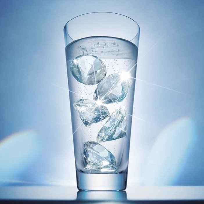 Силиконовая форма – лоток для кубиков льда Бриллиант ∙  Алмазы ∙ .